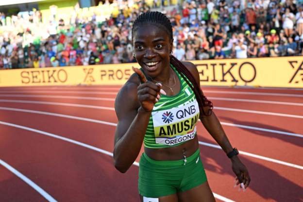 Nigeria’s Tobi Amusan sets hurdles world record